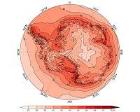 Antarctic snowfall dominated by a few extreme snowstorms