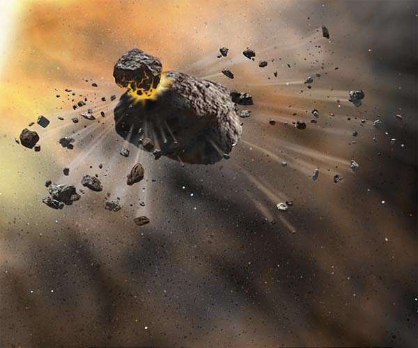 Gaia data uncovers hidden link between asteroid collisions and chaotic spin states