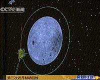 China's First Moon Probe Lowers Orbit For Further Exploration
