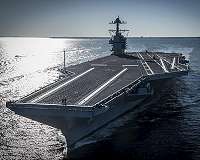 Aircraft carrier USS Gerald R. Ford begins second round of qualifications