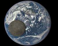 From a million miles away, NASA camera shows moon crossing face of Earth