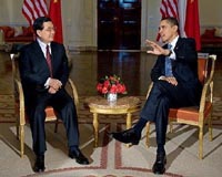 Obama offers free trade commitment to China's Hu