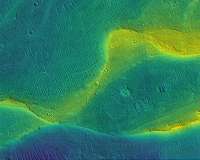 Rivers raged on Mars late into its history