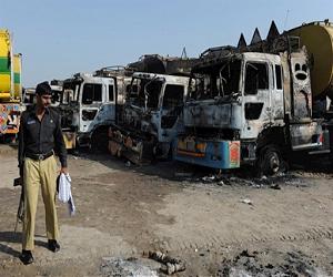 Gunmen attack NATO supply trucks in Pakistan