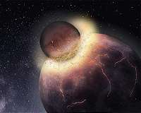 Planetary collision that formed the Moon made life possible on Earth