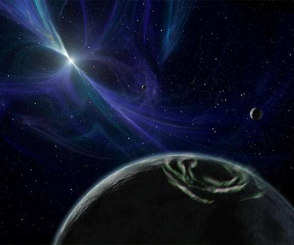 Undead planets: the unusual conditions of the first exoplanet detection