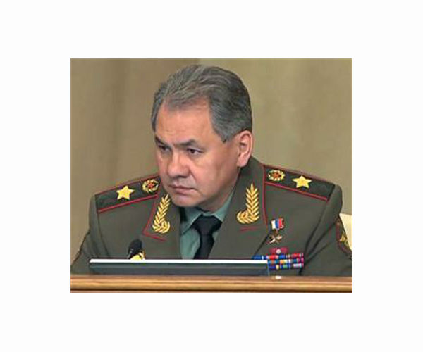 CORRECTED: Russian defence minister visits troops involved in Ukraine offensive