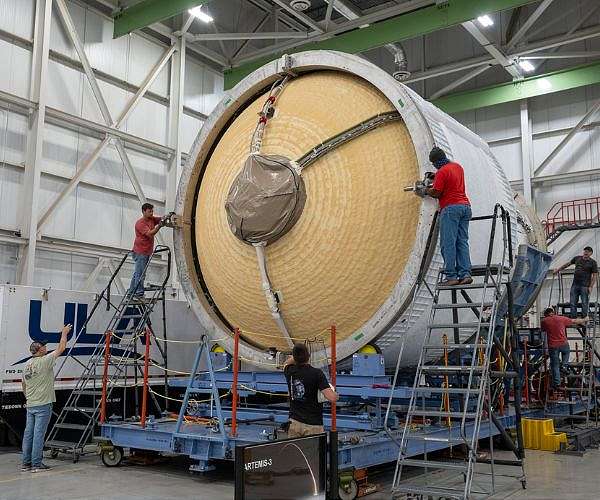 NASA rocket hardware prepped for shipment to Space Coast