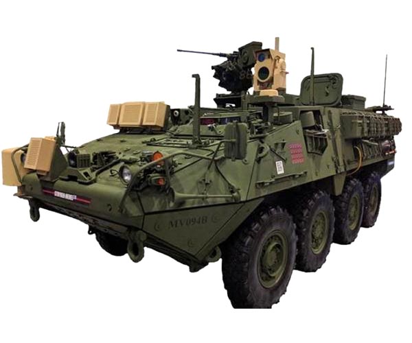 Raytheon and Kord use Stryker laser weapon to hit multiple targets