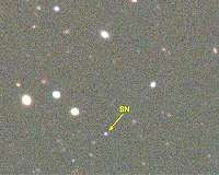 Superluminous supernova marks the death of a star at cosmic high noon