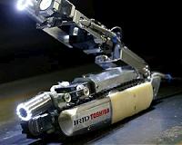Underwater robot probes inside Fukushima reactor