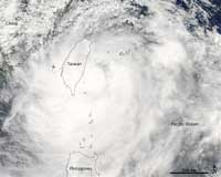 Protesters leave as Taiwan readies for year's biggest typhoon