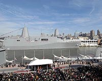 Amphibious transport dock ship USS Fort Lauderdale launched