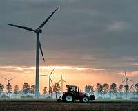 Simulating wind farm development