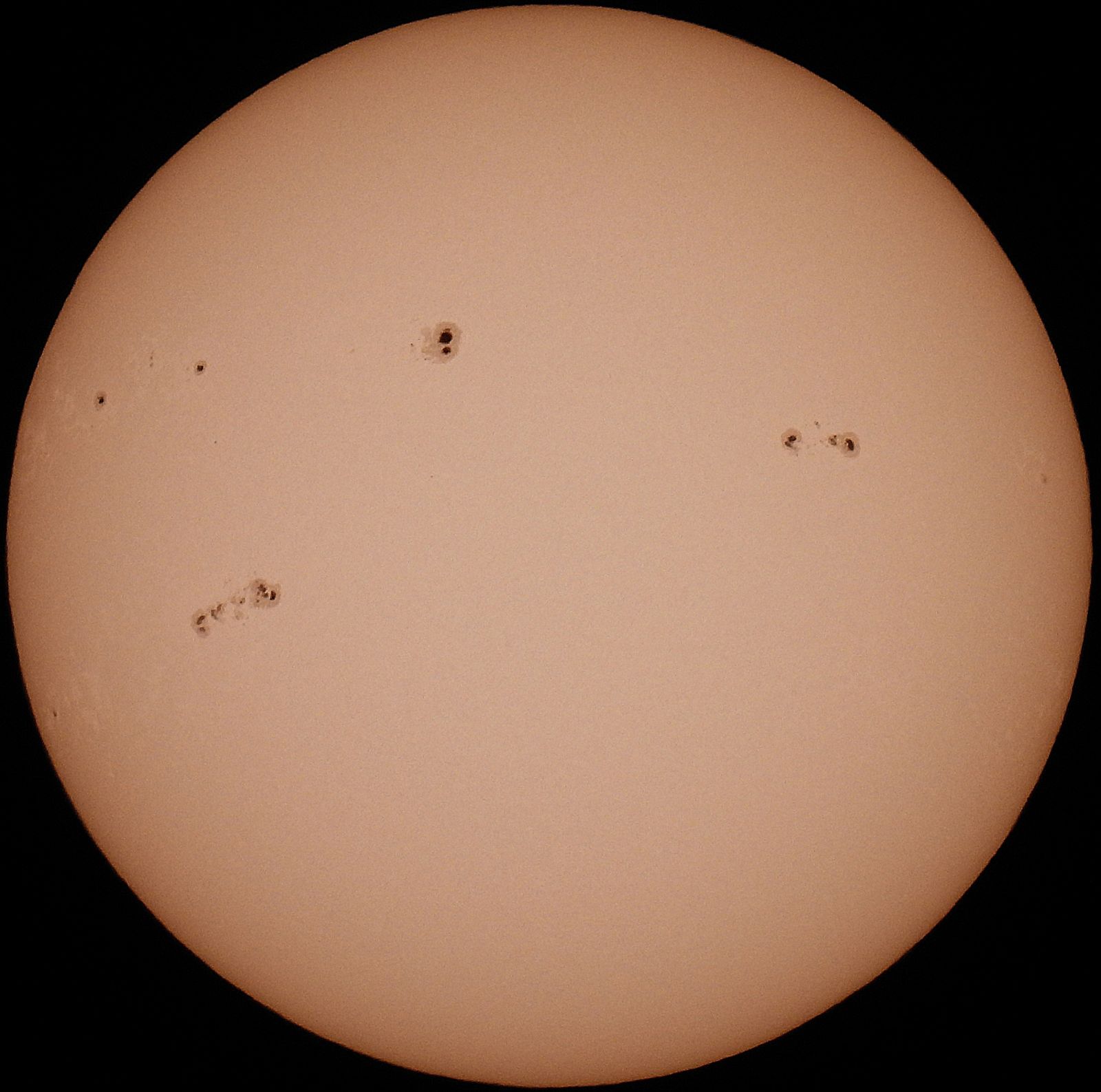Carrington sunspot sketch 1859