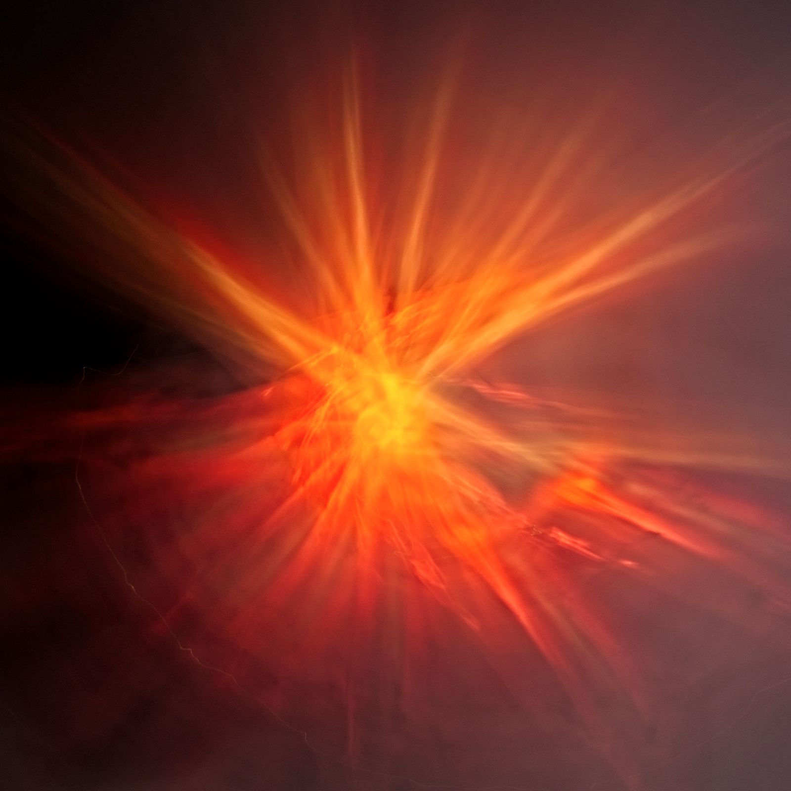 Sun corona close-up